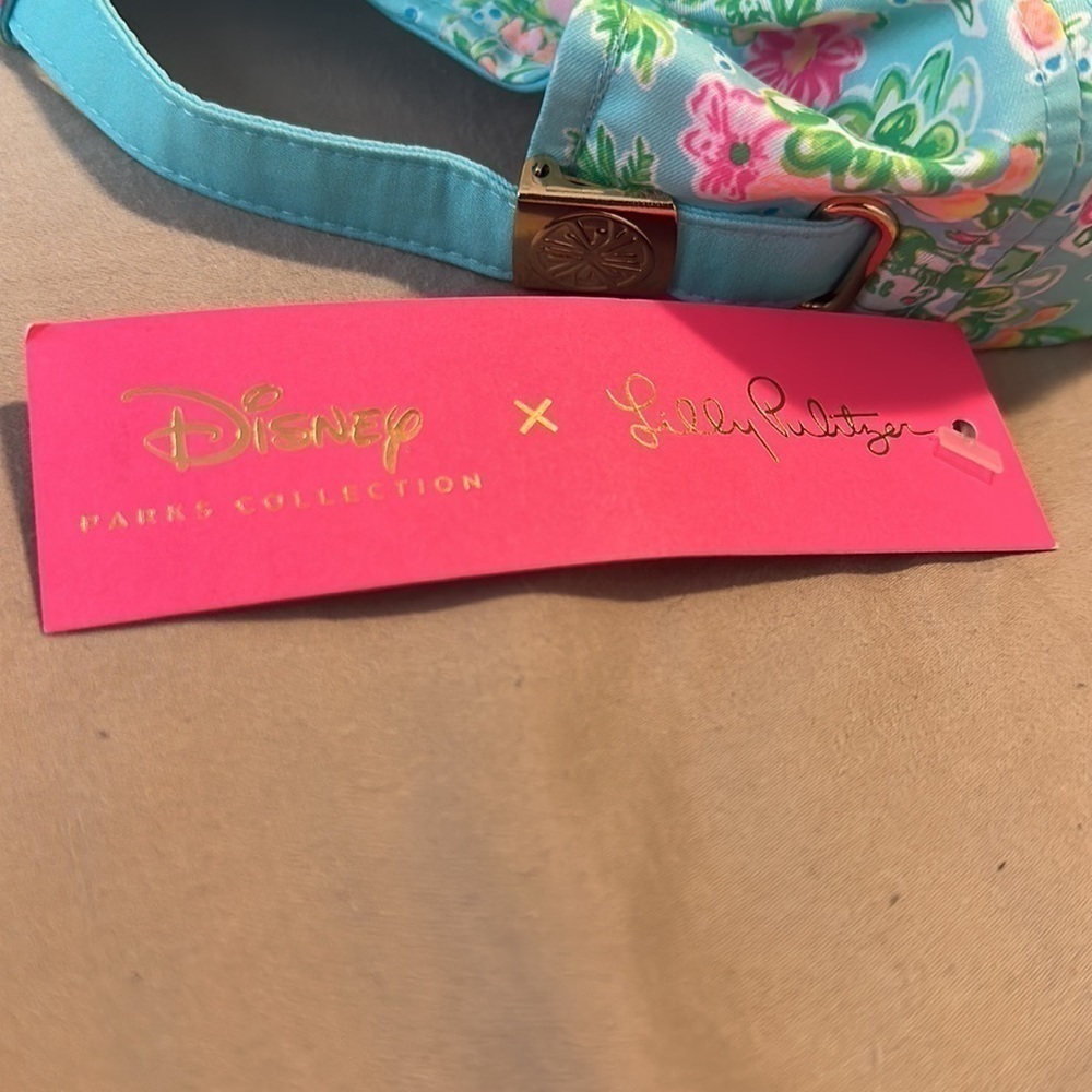 NWT RARE Lilly Pulitzer x Disney Baseball Hat - Picture 7 of 8
